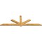 Ekena Millwork Kennewick Rough Sawn Timber Gable Bracket, Western Red Cedar, 84"W x 28"H x 2"D x 4"F, 8/12 Pitch GBW084X28X0204KEN00RWR - alternate 2